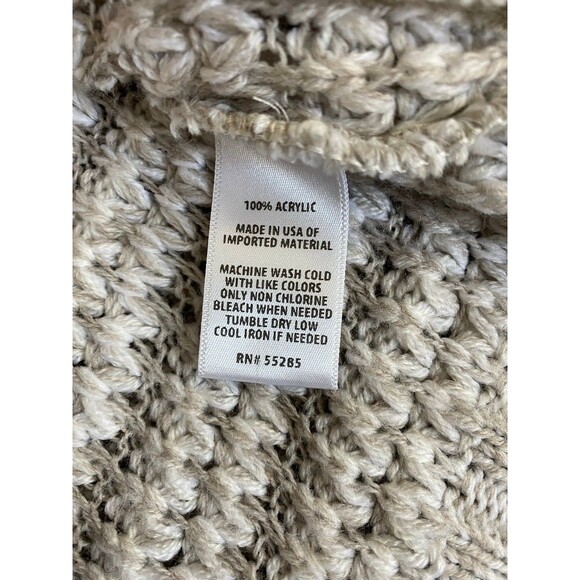 Express Cozy Textured Knit Sweater – Neutral Beige – 100% Acrylic - Picture 4 of 6